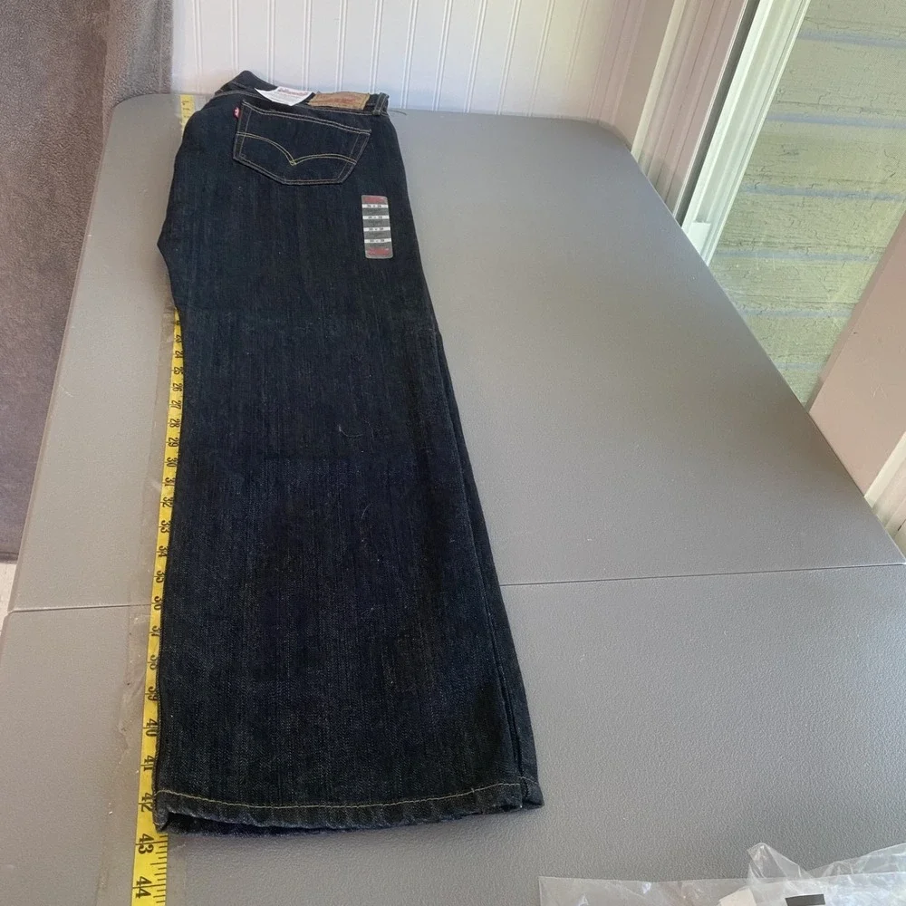 NWT Levis Mens 514 Jeans Size 36x30 Blue Denim Rigid Slim Straight Dark Wash